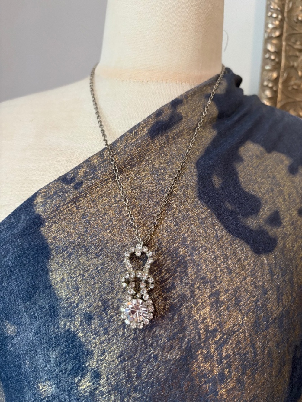 Vintage repurposed pendant necklace
